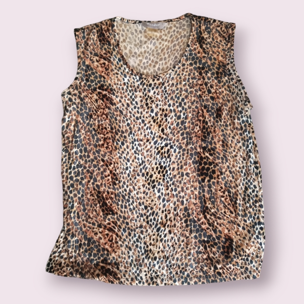 Leopard Print TanJay Sz Petite Small